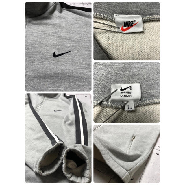 90' 銀タグ NIKE スウッシュ フルジップ スウェット ゆるだぼ メンズのトップス(スウェット)の商品写真