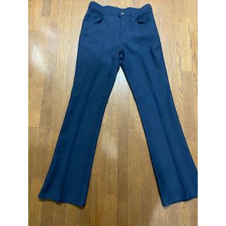 リー(Lee)の70s〜　古着　Lee スタプレ　フレアパンツ　ランチャーパンツ　ポリパンツ(スラックス)