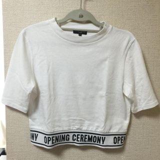 オープニングセレモニー(OPENING CEREMONY)のオープニングセレモニー クロップドロゴT(Tシャツ(半袖/袖なし))