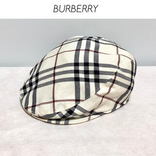 バーバリーブルーレーベル(BURBERRY BLUE LABEL)のBURBERRY london BLUE LABEL チェック柄 パンチング帽(ハンチング/ベレー帽)