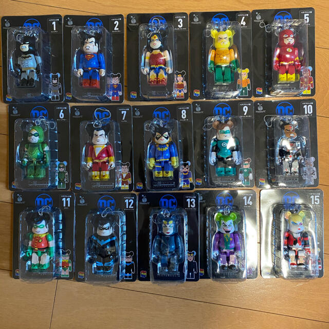ベアブリック ハッピーくじ DC ベアブリック賞 15種セット www