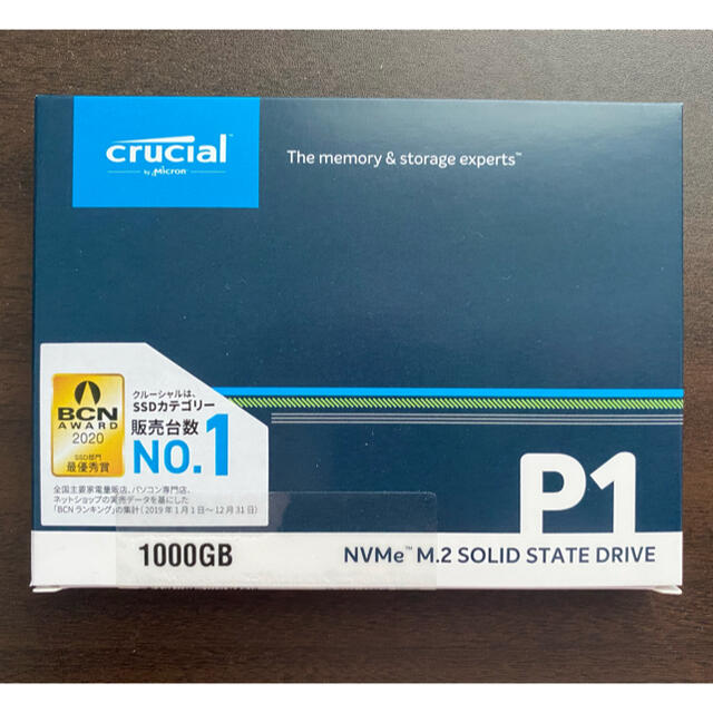 【新品最安値】新春特価‼︎ crucial NVMe SSD 1TB【P1】 スマホ/家電/カメラのPC/タブレット(PCパーツ)の商品写真