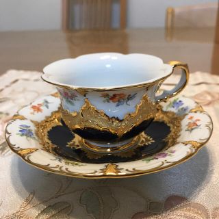 MEISSEN - マイセン グランツゴールド Bフォーム デミタス カップ