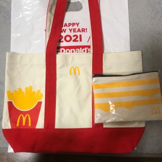 マクドナルド(マクドナルド)のマクドナルド　福袋　トートバッグ&スクエアポーチ(トートバッグ)