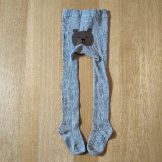 ベビーギャップ(babyGAP)のbabyGAP ケーブル タイツ グレー クマ 新品 タグ無し(靴下/タイツ)