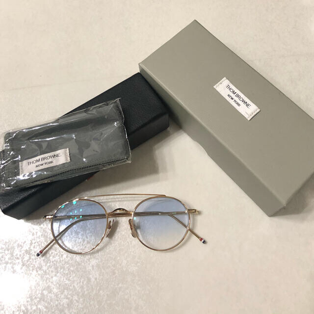 THOM BROWNE(トムブラウン)のトムブラウン TB-101-B 12kGOLD 49size メンズのファッション小物(サングラス/メガネ)の商品写真