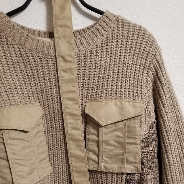 Ameri VINTAGE(アメリヴィンテージ)の【専用】AMERI UNION CHECK KNIT レディースのトップス(ニット/セーター)の商品写真