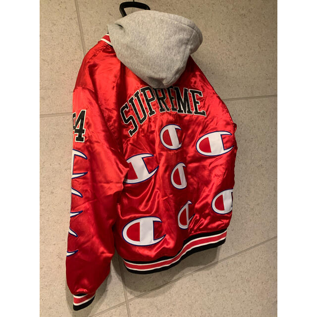 Supreme Champion Hooded Varsity Jacket M