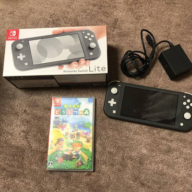 あつまれどうぶつの森 Switch lite グレー セット