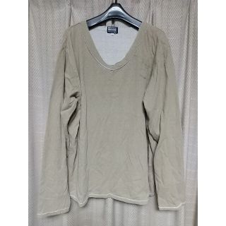 タケオキクチ(TAKEO KIKUCHI)のTAKEO KIKUCHI 長袖カットソー サイズ3 ベージュ タケオキクチ 服(Tシャツ/カットソー(七分/長袖))