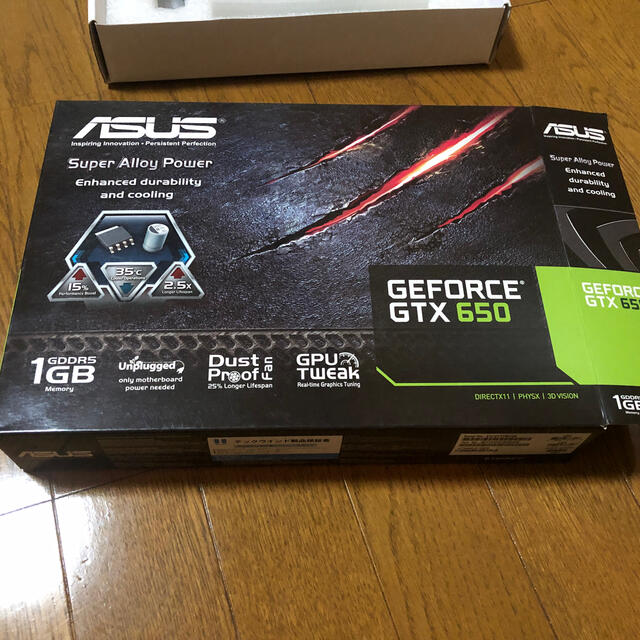 ASUS(エイスース)のgtx650 ジャンク スマホ/家電/カメラのPC/タブレット(PC周辺機器)の商品写真