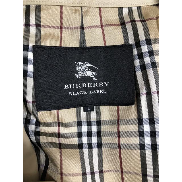 BURBERRY BLACK LABEL(バーバリーブラックレーベル)のバーバリーブラックレーベル　トレンチコート  メンズ　Ｌ メンズのジャケット/アウター(トレンチコート)の商品写真