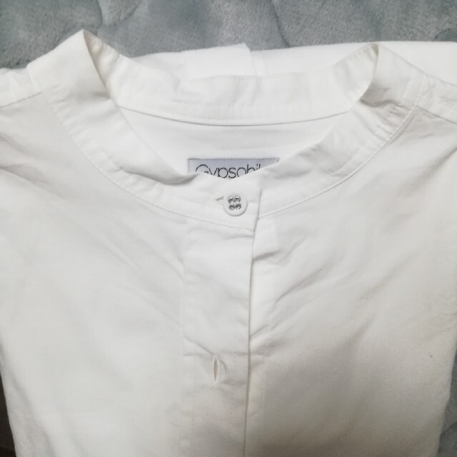 Drawer(ドゥロワー)のGypsohila　Band collar Blouse White レディースのトップス(シャツ/ブラウス(長袖/七分))の商品写真