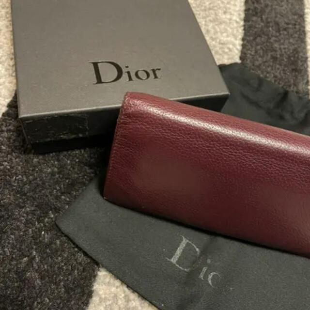 DIOR HOMME(ディオールオム)の値下げしました！Dior Homme 長財布 ワインレッド メンズのファッション小物(長財布)の商品写真