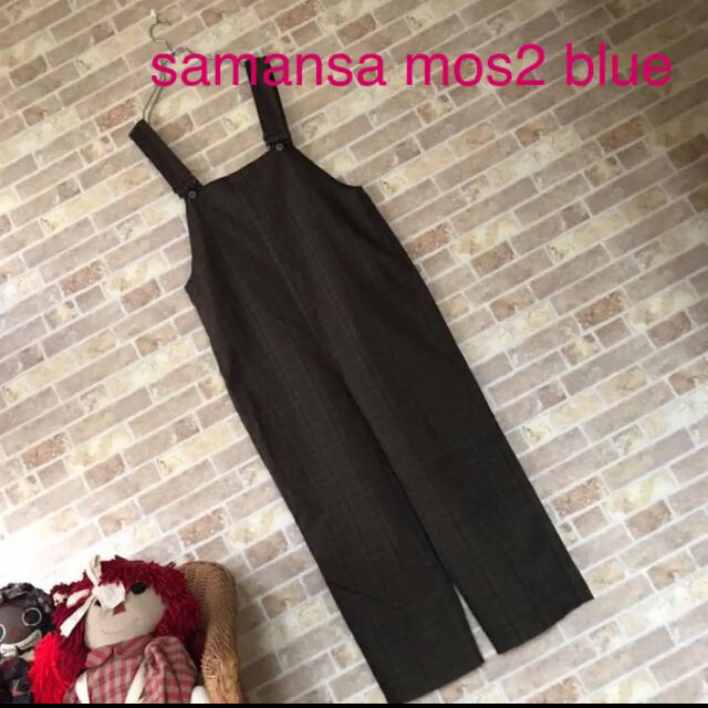 SM2(サマンサモスモス)のsamansa mosblue チェックサロペット レディースのパンツ(サロペット/オーバーオール)の商品写真