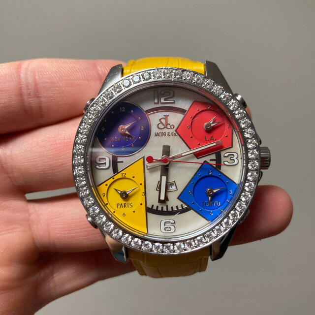 メンズJacob&co  5TIME ZONE  47mm ジェイコブ　5タイムゾーン