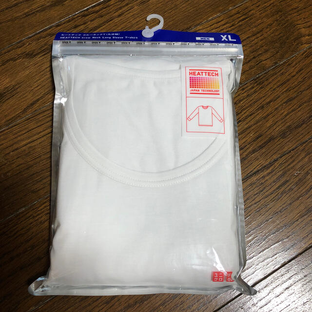 UNIQLO(ユニクロ)の新品　ユニクロヒートテック　クルーネックT(九分袖)  XL メンズのアンダーウェア(その他)の商品写真