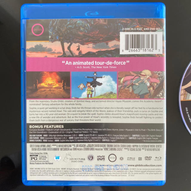 ジブリ(ジブリ)の『ハウルの動く城』　北米版DVD エンタメ/ホビーのDVD/ブルーレイ(アニメ)の商品写真
