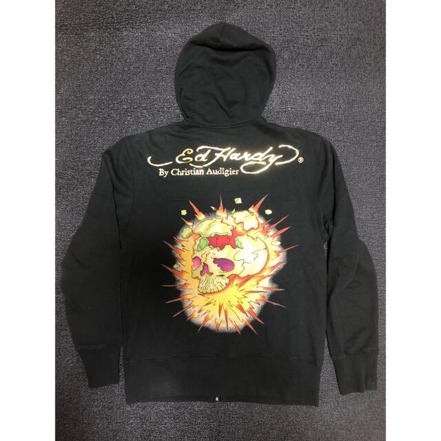 Ed Hardy(エドハーディー)のEd Hardy エド ハーディー  黒　パーカー メンズのトップス(パーカー)の商品写真