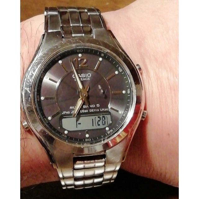 CASIO(カシオ)のラ236.　電波・ソーラー時計　カシオ・リネージ　多機能時計　① メンズの時計(腕時計(アナログ))の商品写真