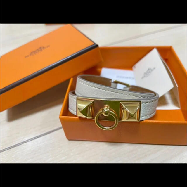 HERMES エルメス　リヴァル　ドゥブルトゥール　レザーブレスレット