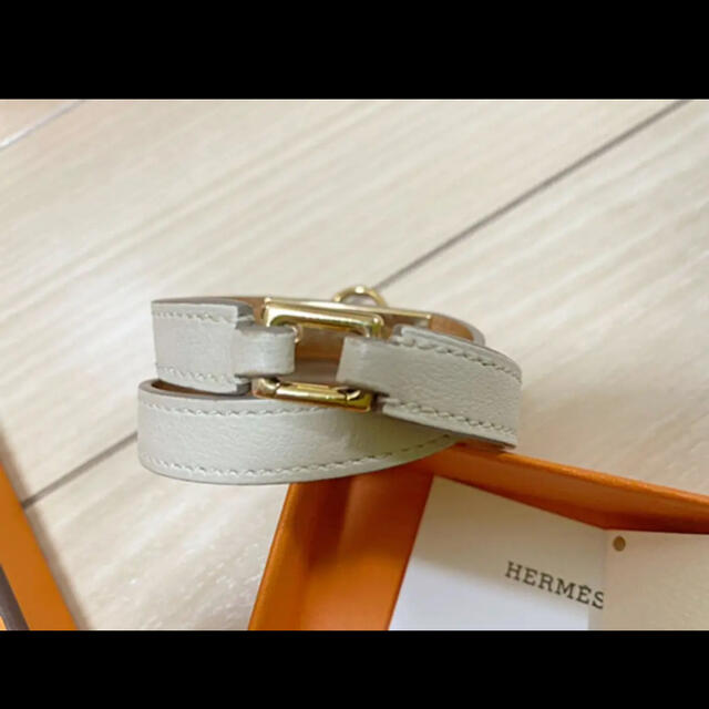 HERMES エルメス　リヴァル　ドゥブルトゥール　レザーブレスレット