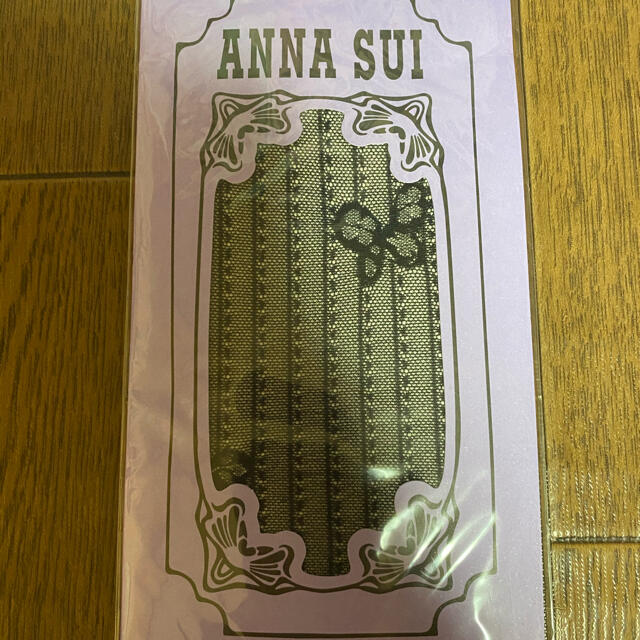 ANNA SUI(アナスイ)のANNA SUIハイソックス丈靴下　ペインテイッドバタフライ柄 レディースのレッグウェア(ソックス)の商品写真