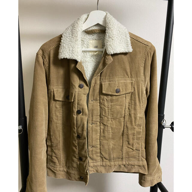 H&M(エイチアンドエム)のH&M メンズボアラインド コーデュロイジャケット　 メンズのジャケット/アウター(Gジャン/デニムジャケット)の商品写真