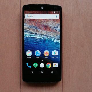 アンドロイド(ANDROID)の【美品】Nexus5 16GB White Ymobile SIMロック解除済 (スマートフォン本体)