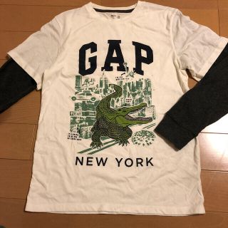 ギャップキッズ(GAP Kids)のギャップキッズ　重ね着風長袖Tシャツ　160cm(Tシャツ/カットソー)