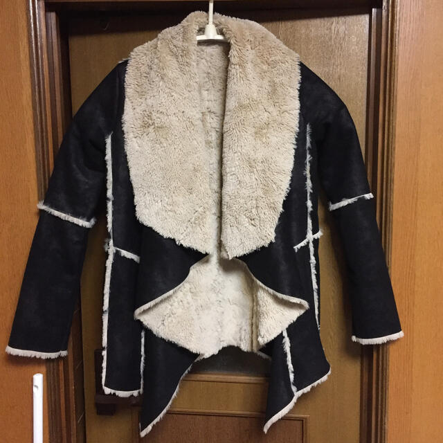 ムートン風コート レディースのジャケット/アウター(ムートンコート)の商品写真