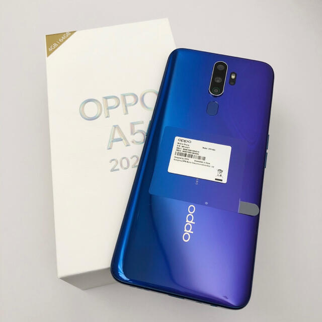 OPPO A5 2020 SIMフリー Blue - スマートフォン本体