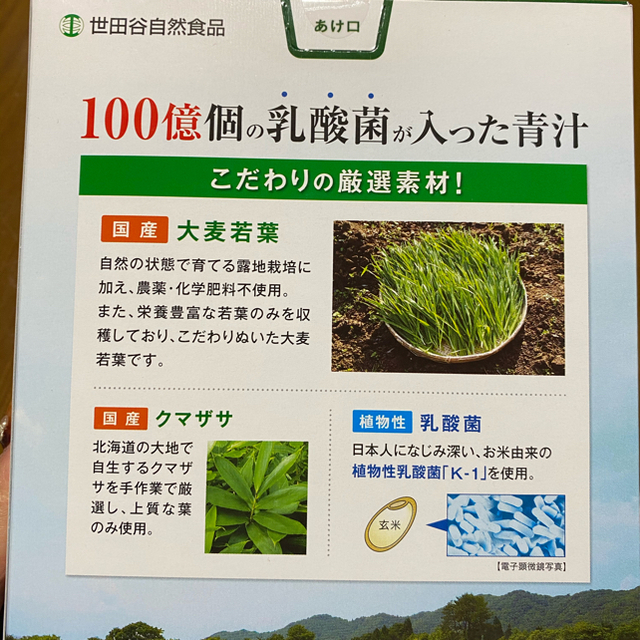 世田谷自然食品 乳酸菌が入った青汁 30包入2箱＊