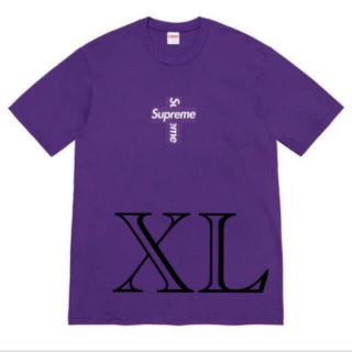 シュプリーム(Supreme)のsupreme cross box logo tee(Tシャツ/カットソー(半袖/袖なし))