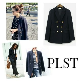 プラステ(PLST)のPLST 金ボタン 紺ブレ ジャケット(テーラードジャケット)