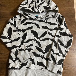 エイチアンドエム(H&M)のH&M ほぼ新品⭐︎ 裏起毛 総柄 フード付パーカー 120cm (ジャケット/上着)