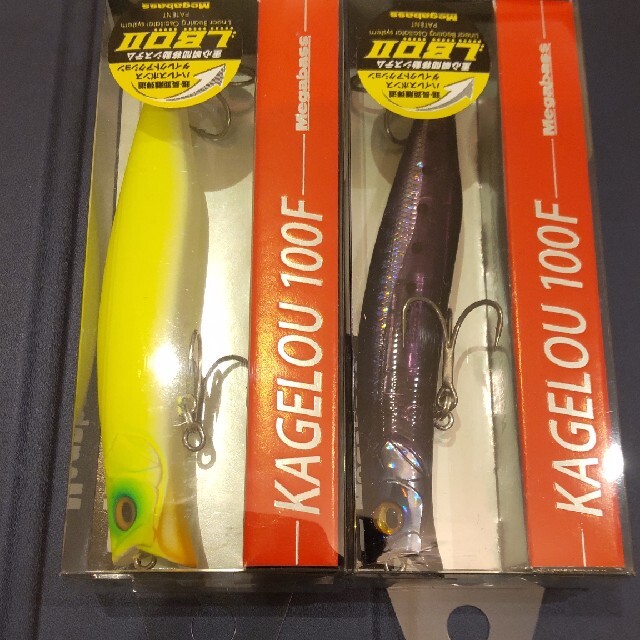 Megabass(メガバス)の送料無料　メガバス　カゲロウ 100F　ドチャート　パープルネオンイワシ　100 スポーツ/アウトドアのフィッシング(ルアー用品)の商品写真