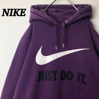 ナイキ(NIKE)の【希少カラー】ナイキ パーカー でかろご スウォッシュ 裏起毛(パーカー)