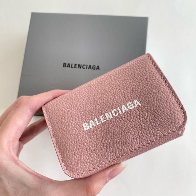 てなグッズや Balenciaga ピンク 三つ折り財布 ミニ財布 キャッシュ 専用【新品】BALENCIAGA - 財布