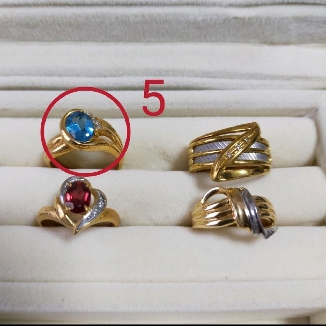 K18/5リング指輪ゴールド レディースのアクセサリー(リング(指輪))の商品写真