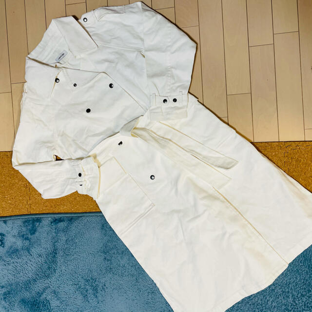 SLY(スライ)のラグアジェム　ロングコート　トレンチコート　ホワイト レディースのジャケット/アウター(ロングコート)の商品写真