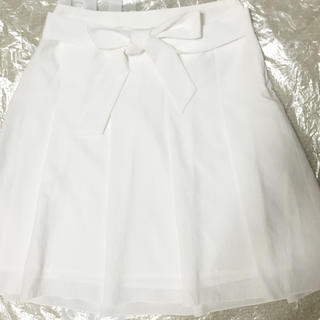 エフデ(ef-de)のlachamble♡白プリーツスカート(ひざ丈スカート)
