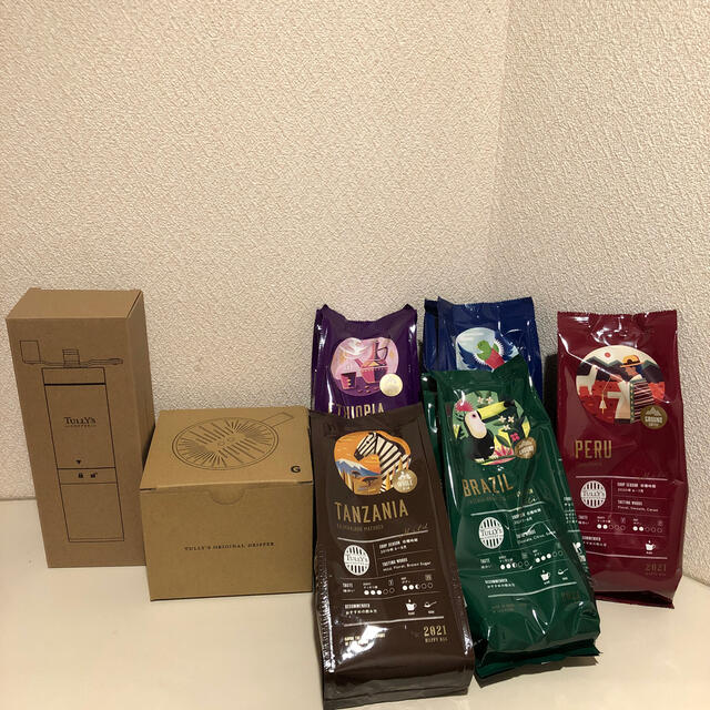 TULLY'S COFFEE(タリーズコーヒー)の2021年タリーズ福袋　コーヒー&グッズのみ 食品/飲料/酒の飲料(コーヒー)の商品写真