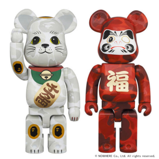 MEDICOM TOY - BE@RBRICK BAPE招き猫 & 達磨 400% 2PACK 2セット