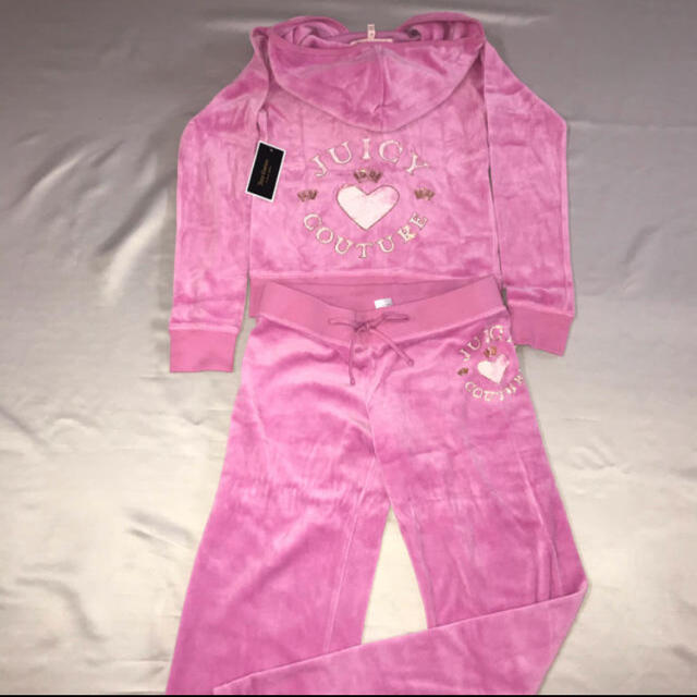 Juicy Couture - ☆ジューシークチュール☆レア！ピンク ベロア セットアップ 新品 海外購入の通販 by pink ice cream  party's shop｜ジューシークチュールならラクマ