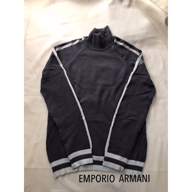 Emporio Armani(エンポリオアルマーニ)のEMPORIO ARMANI変形襟カットソー メンズのトップス(Tシャツ/カットソー(七分/長袖))の商品写真