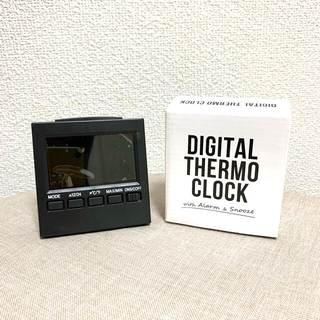 デジタル温湿度計 デジタル時計 デジタルサーモクロック(置時計)