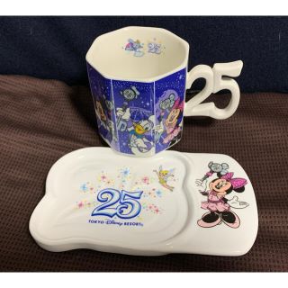 ディズニー(Disney)の東京ディズニーリゾート　25周年　カップ&ソーサー(グラス/カップ)