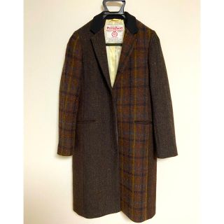 ビューティアンドユースユナイテッドアローズ(BEAUTY&YOUTH UNITED ARROWS)のBEAUTY&YOUTH × HARRIS TWEED ハリスツイード　コート(チェスターコート)