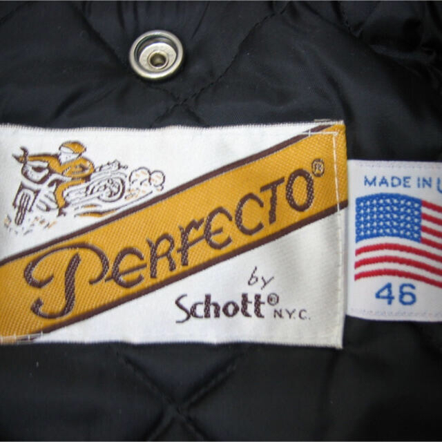 Schott 美品 Schott ダブルライダースジャケット 118 サイズ46の通販 By セール すず ショットならラクマ